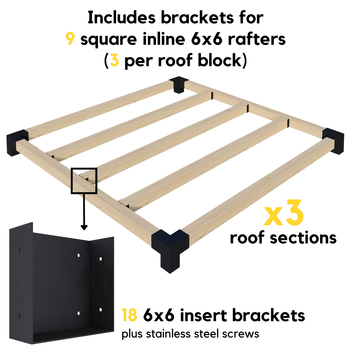 Contemporary Outdoor Pergola Kit