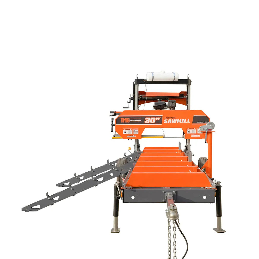 Log Loading/Rolling & Ramp Package for TMG-PSM30, 2-Speed 2000 Lb Winch, Mast/Boom, Receiver, 70" Ramp Length, 3800 Lb Loading Capacity, 32-½' Steel Cable, TMG-PSM30-Lramp