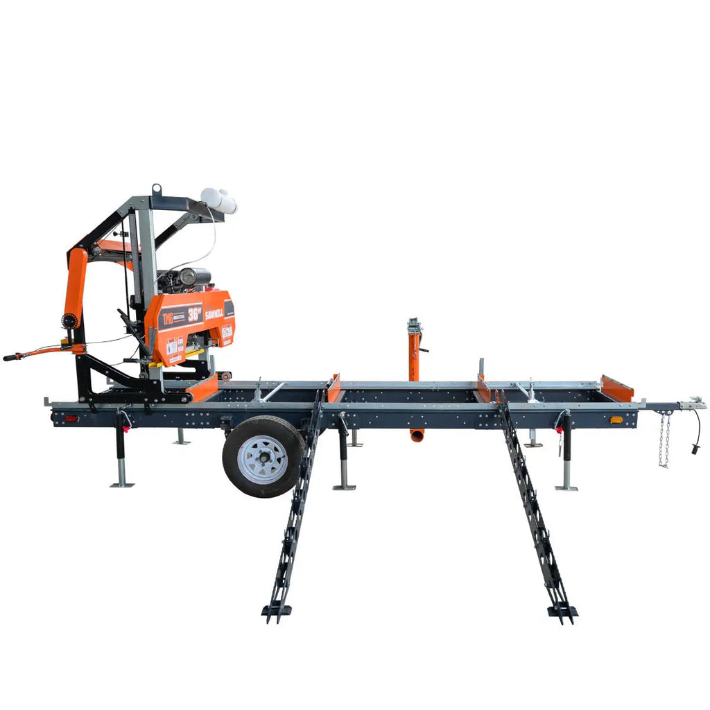 Log Loading/Rolling & Ramp Package for TMG-PSM36, 2-Speed Winch, 88" Ramp Length, 7500 lb Load Capacity, TMG-PSM36-LRAMP