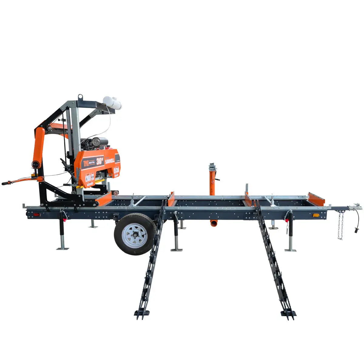 Log Loading/Rolling & Ramp Package for TMG-PSM36, 2-Speed Winch, 88" Ramp Length, 7500 lb Load Capacity, TMG-PSM36-LRAMP
