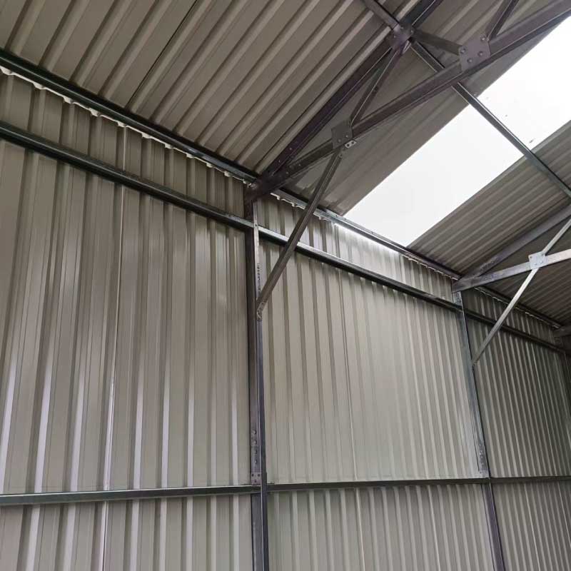 30' x 30' Metal Garage Shed – Steel Building with 11' Clearance High Front Doors, Side Entry Door, 16 GA Steel Structure TMG-MS3030