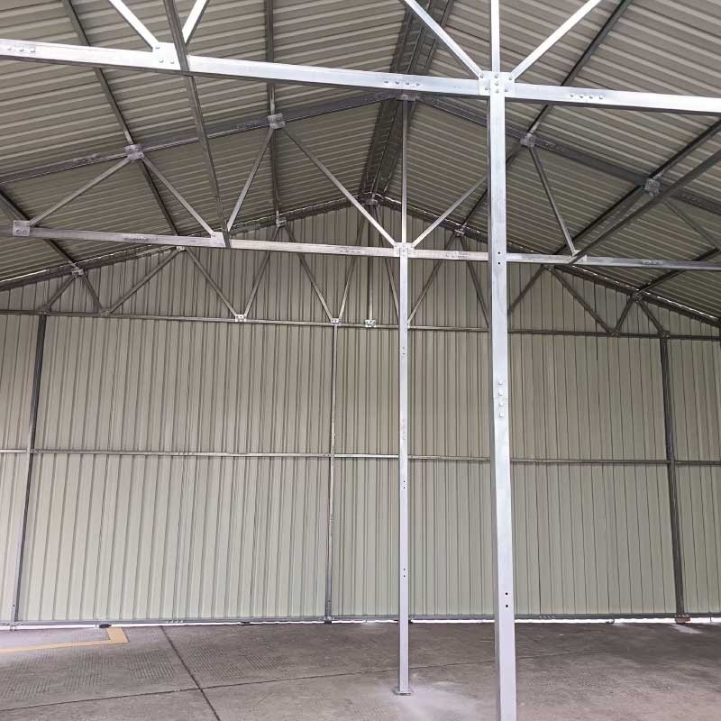 30' x 50' Metal Garage Shed – Steel Building with 11' Clearance High Front Doors, Side Entry Door, 16 GA Steel Structure TMG-MS3050