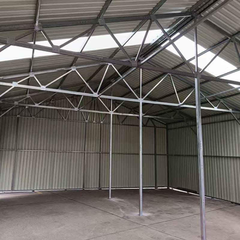 30' x 30' Metal Garage Shed – Steel Building with 11' Clearance High Front Doors, Side Entry Door, 16 GA Steel Structure TMG-MS3030
