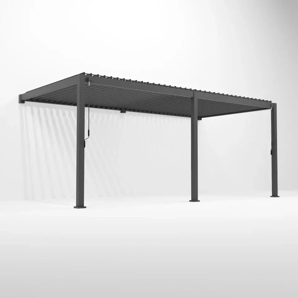 NOVA TITAN 6m x 3m Wall-Mounted Pergola – Grey (2026 Model)