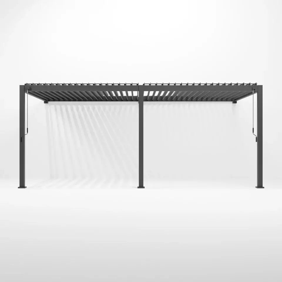 NOVA TITAN 6m x 3m Wall-Mounted Pergola – Grey (2026 Model)