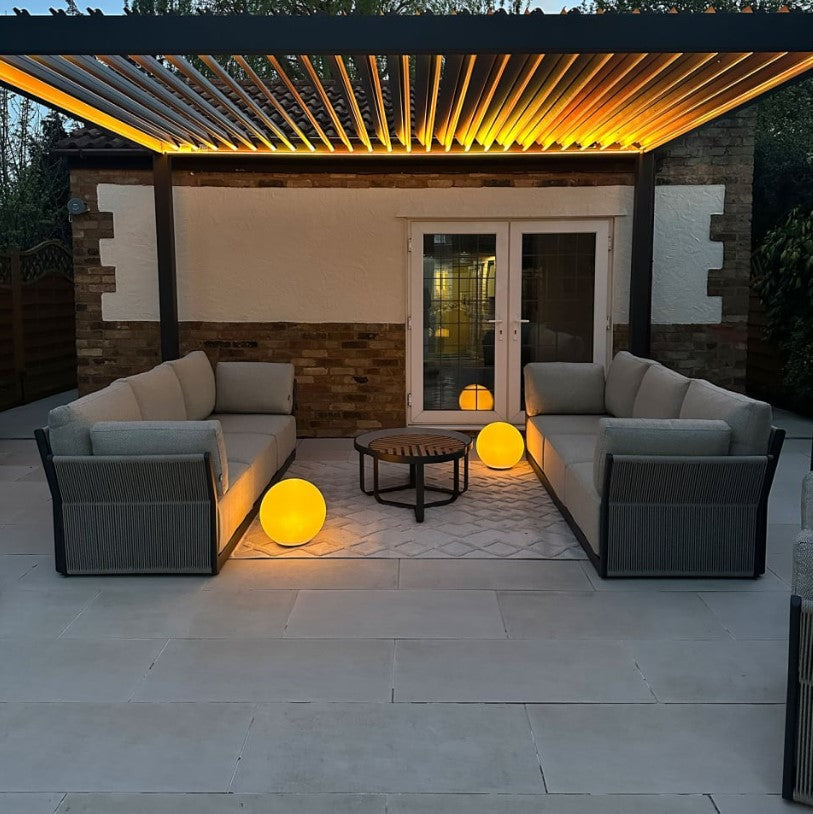 NOVA TITAN PLUS 4m x 3m Rectangular Pergola – Grey (2026 Model)