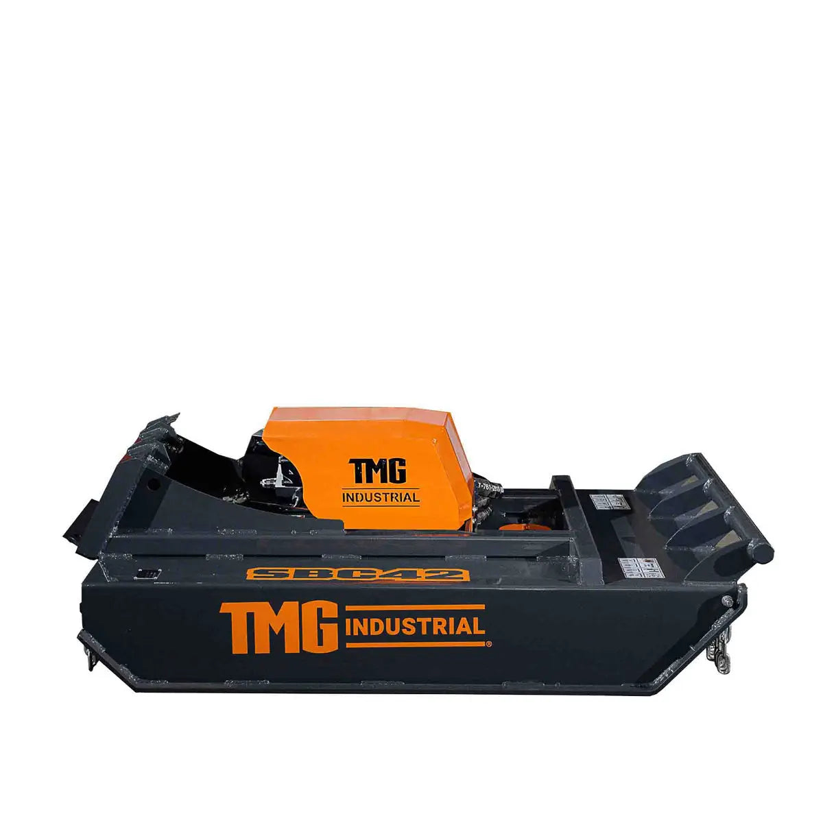 Mini Skid Steer Rotary Brush Cutter, 42" Cut Width, 2-½" Capacity, Hydraulic Motor, Toro Style Mount Plate,TMG-SBC42