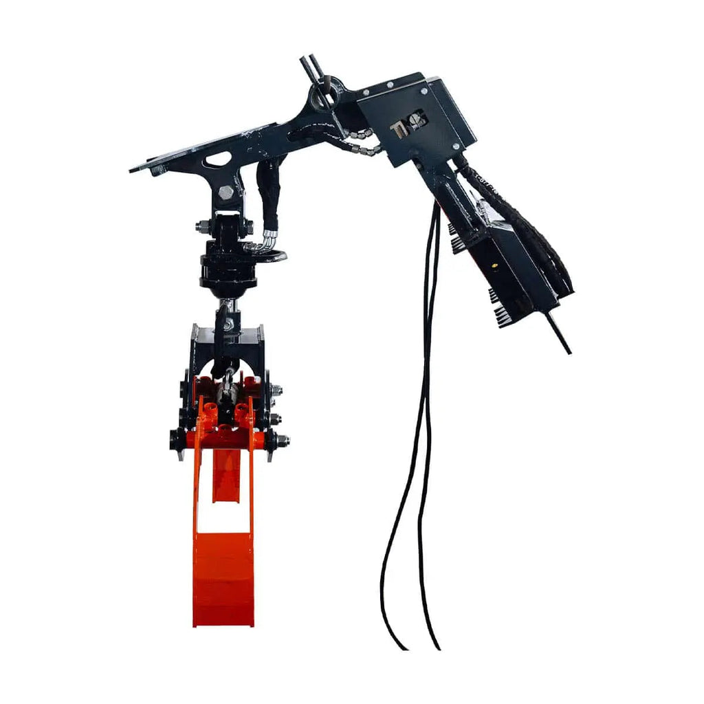 Mini Skid Steer Rotating Grapple, Toro Style Mount, 59" Grapple Opening, 1500 LB Lifting Capacity, 1.5-Ton Power Rotation, TMG-SLG59