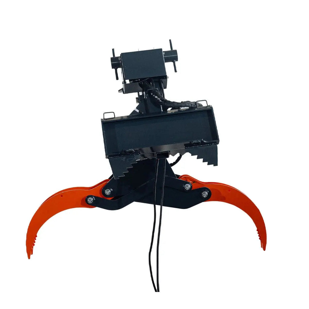 Mini Skid Steer Rotating Grapple, Toro Style Mount, 59" Grapple Opening, 1500 LB Lifting Capacity, 1.5-Ton Power Rotation, TMG-SLG59