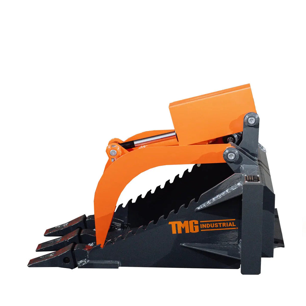 Mini Skid Steer Stump Bucket Grapple, 2200-lb Grapple Capacity, Toro Style Mount Plate, TMG-SSG36
