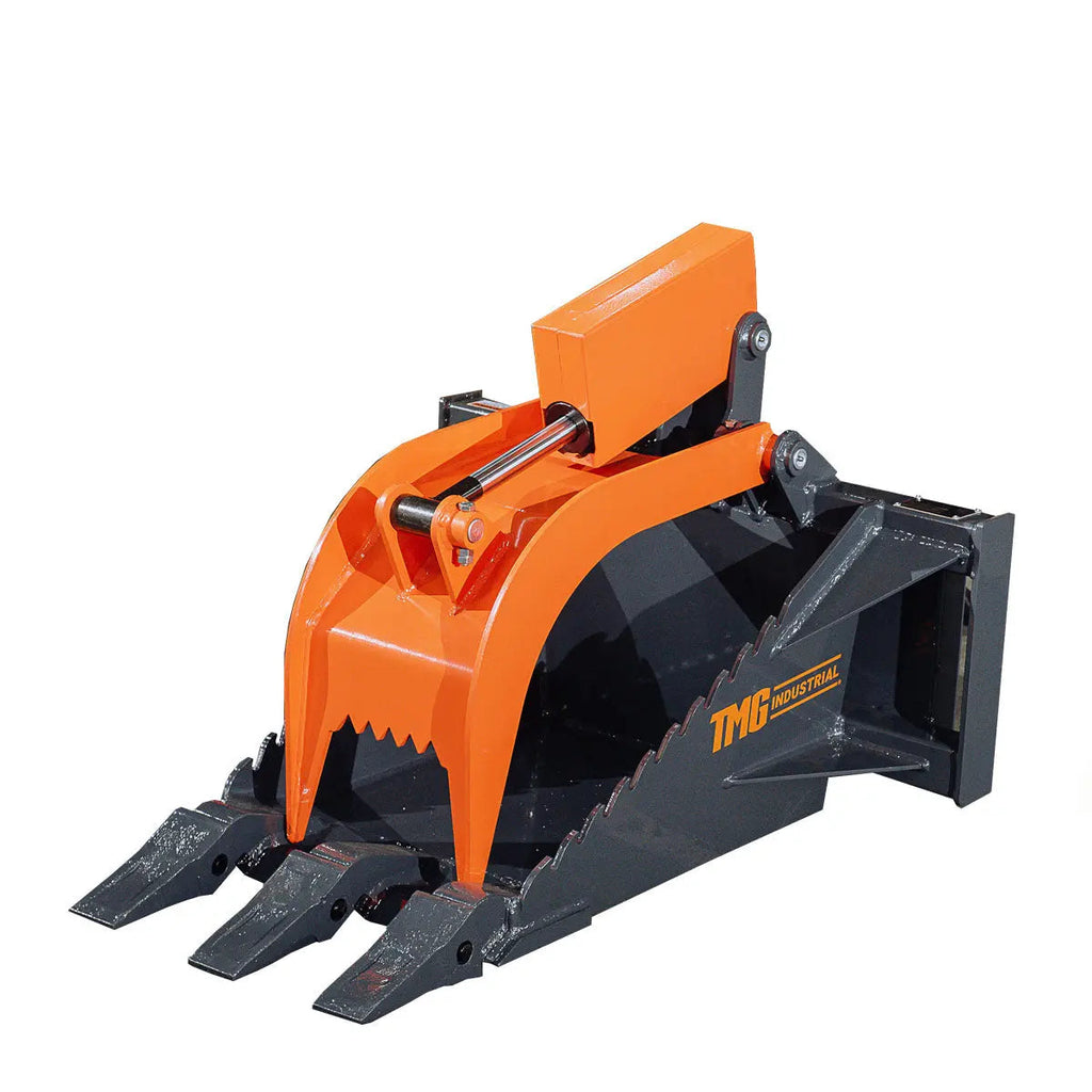 Mini Skid Steer Stump Bucket Grapple, 2200-lb Grapple Capacity, Toro Style Mount Plate, TMG-SSG36