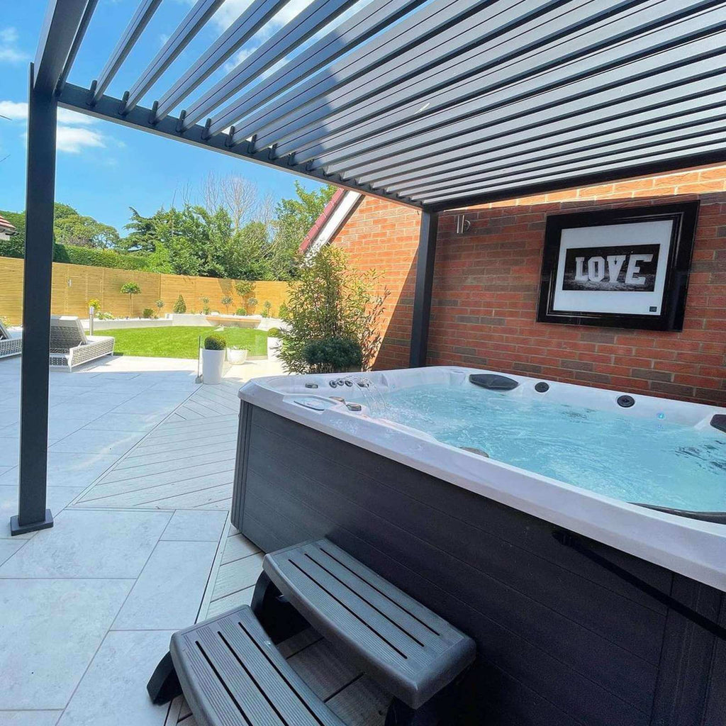 NOVA TITAN 4m x 3.6m Rectangular Pergola – Grey (2026 Model)