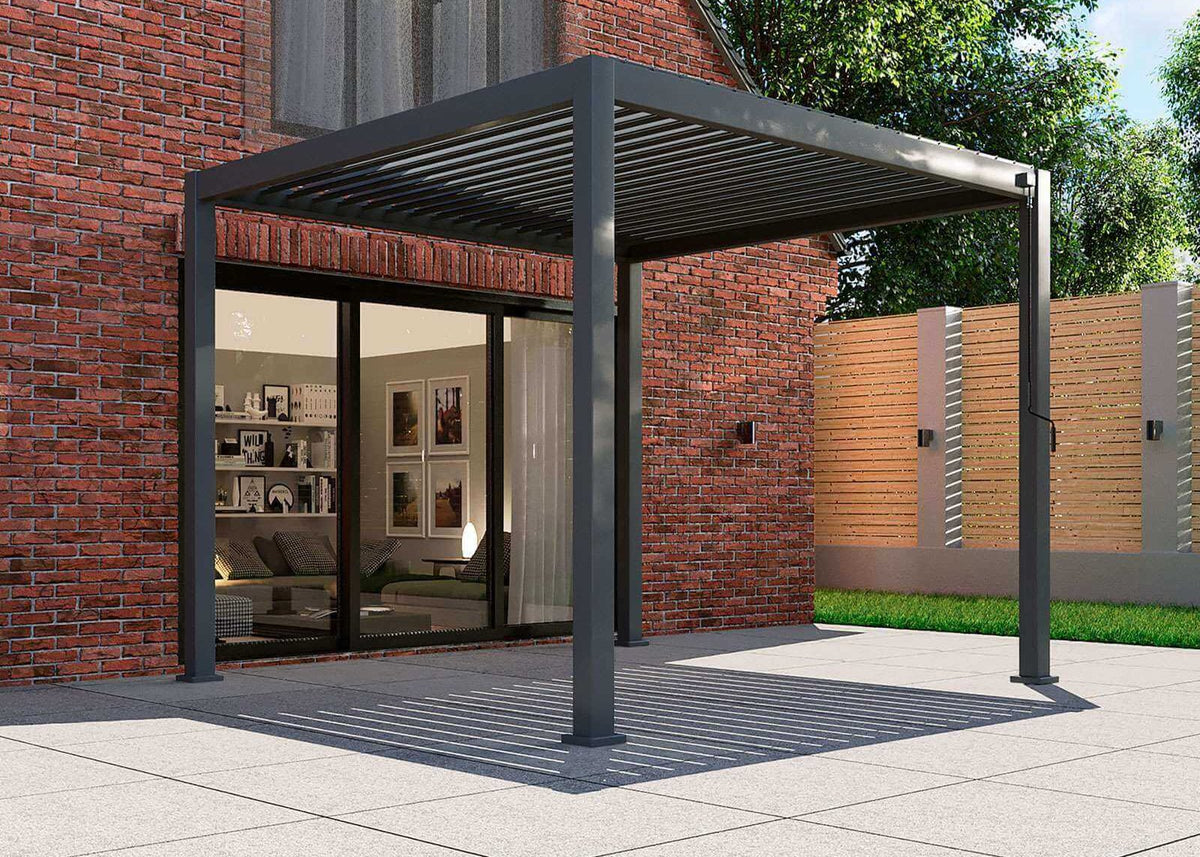 NOVA TITAN 2.4m x 2.4m Square Pergola – Grey (2026 Model)