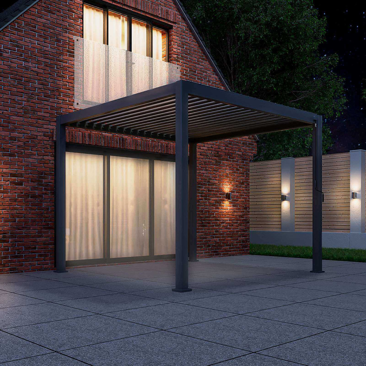 NOVA TITAN 2.4m x 2.4m Square Pergola – Grey (2026 Model)