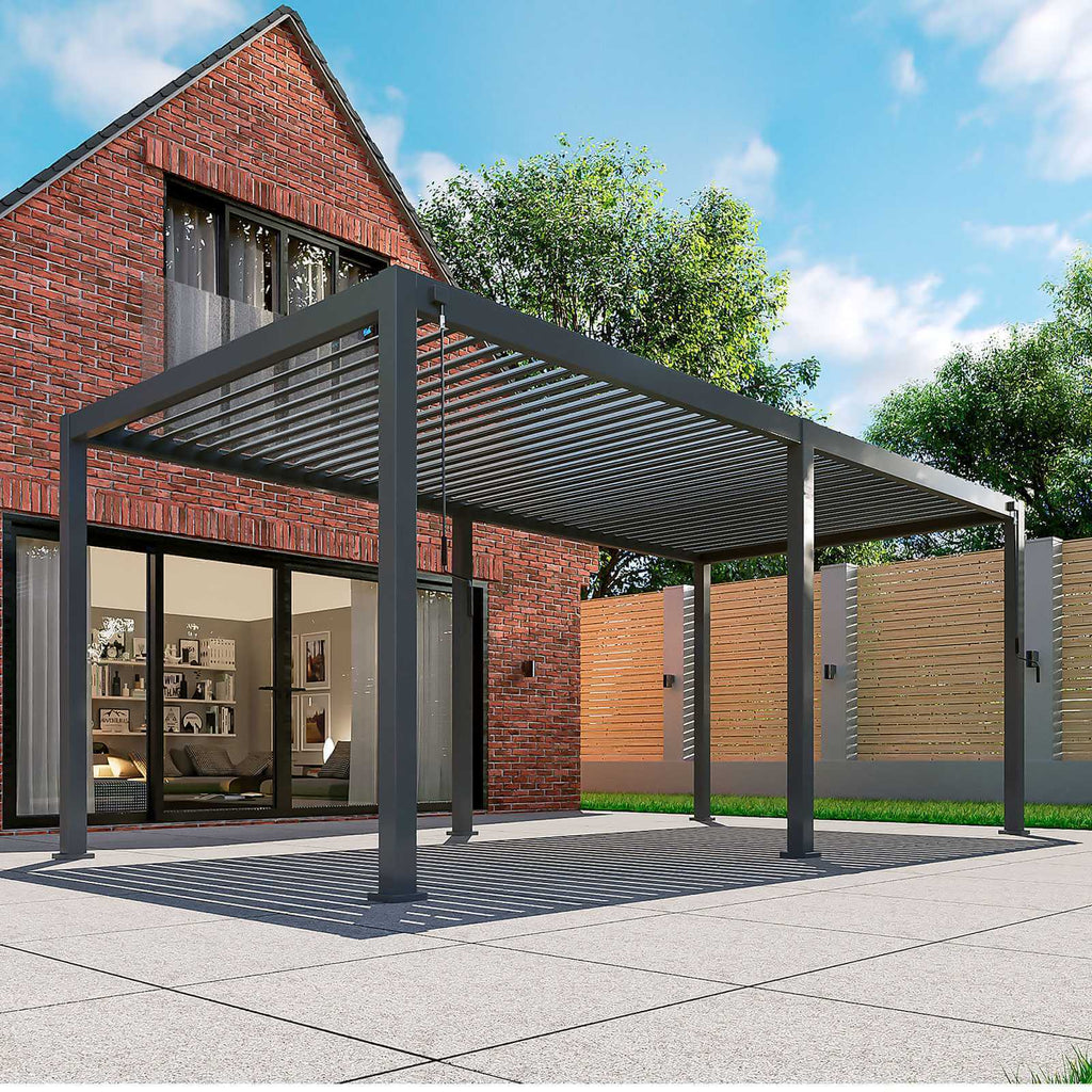 NOVA TITAN 6m x 3m Rectangular Pergola – Grey (2026 Model)