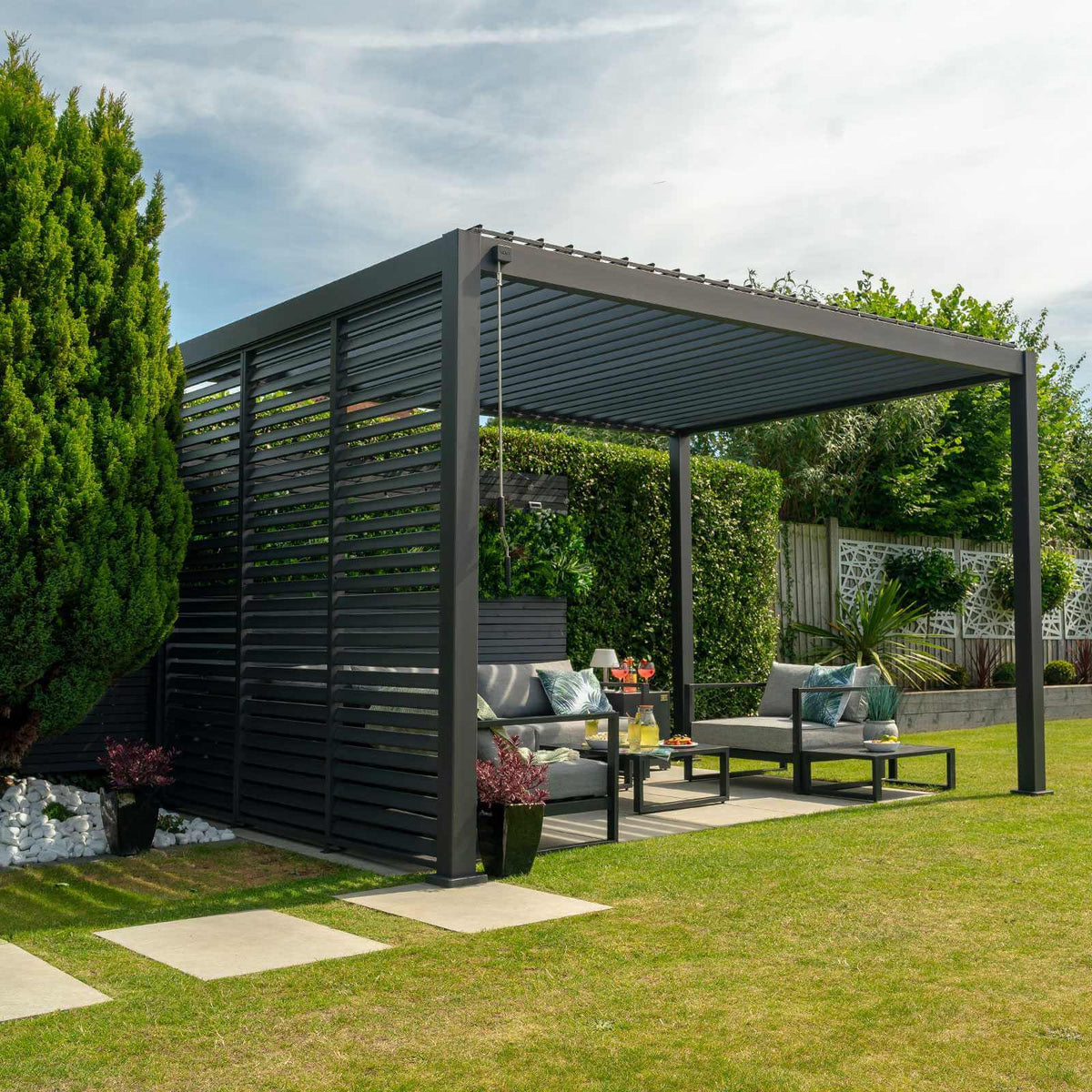 NOVA TITAN 3.6m x 3m Rectangular Pergola – Grey (2026 Model)