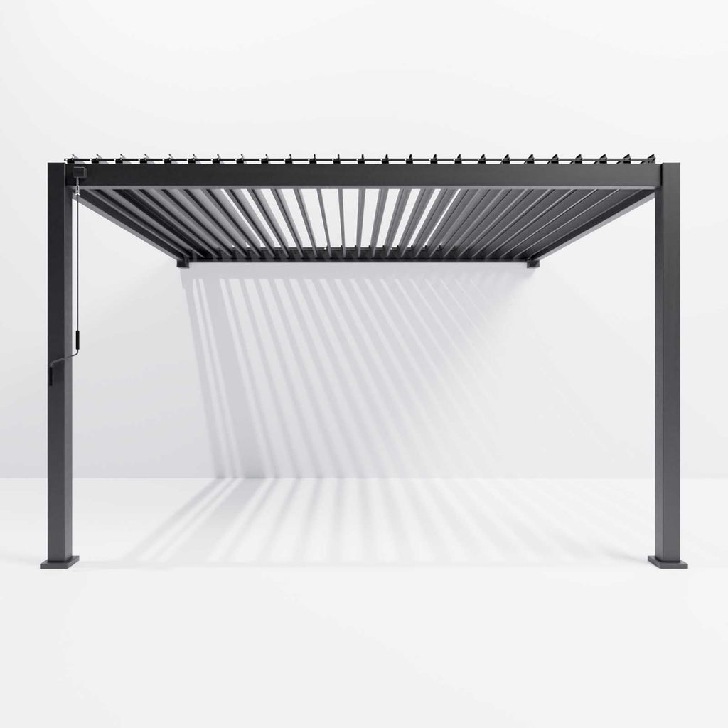 NOVA TITAN 3.6m x 3m Wall-Mounted Pergola – Grey (2026 Model)