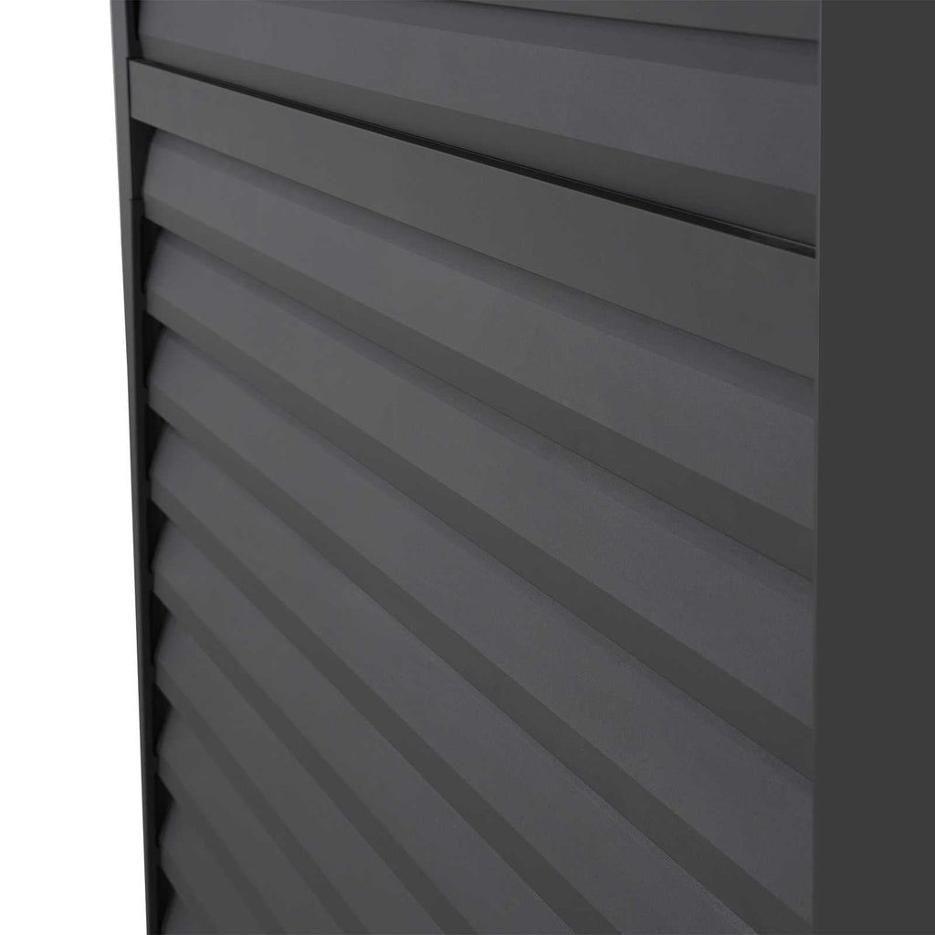 1.2M NOVA TITAN Aluminium Pergola ADJUSTABLE LOUVERED WALL - GREY