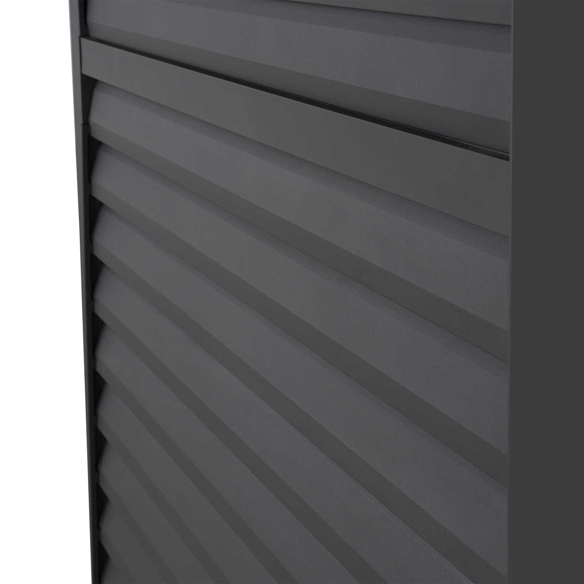 1.33M NOVA TITAN Aluminium Pergola ADJUSTABLE LOUVERED WALL - GREY