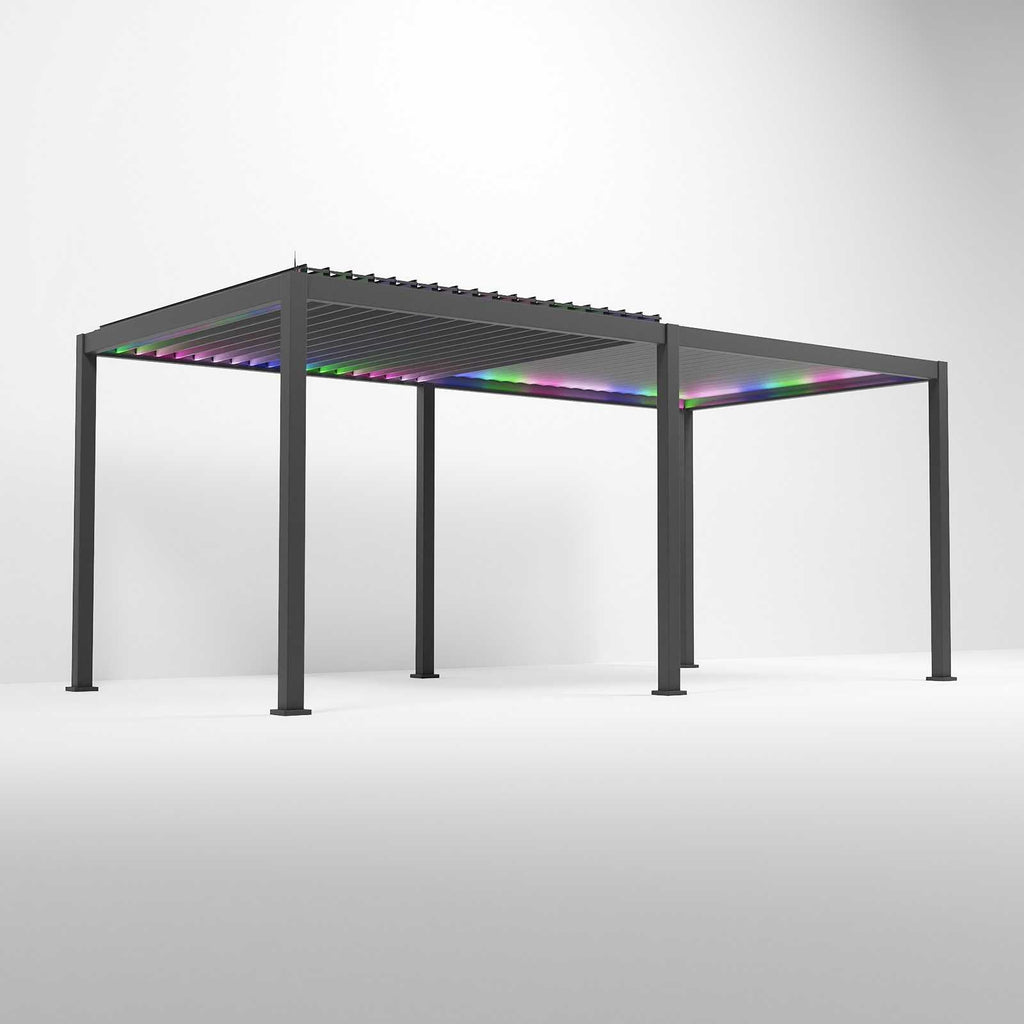 NOVA TITAN PLUS 6m x 3m Rectangular Pergola – Grey (2026 Model)