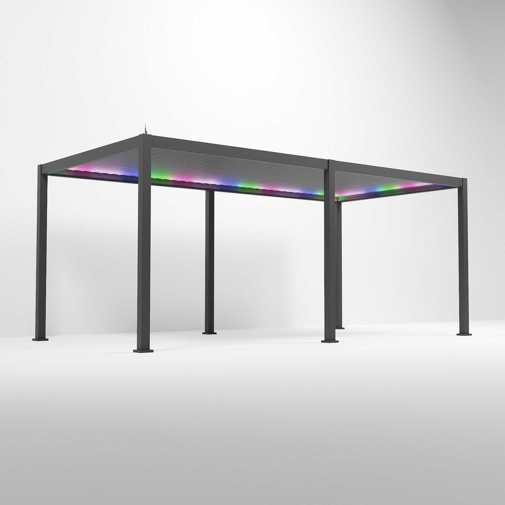 NOVA TITAN PLUS 6m x 3m Rectangular Pergola – Grey (2026 Model)