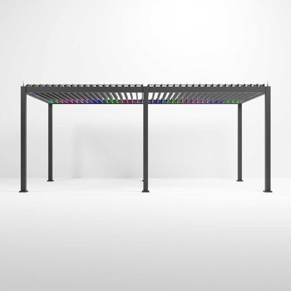 NOVA TITAN PLUS 6m x 3m Rectangular Pergola – Grey (2026 Model)