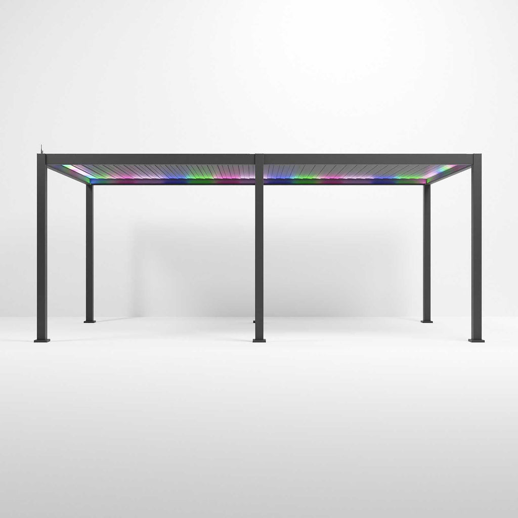 NOVA TITAN PLUS 6m x 3m Rectangular Pergola – Grey (2026 Model)