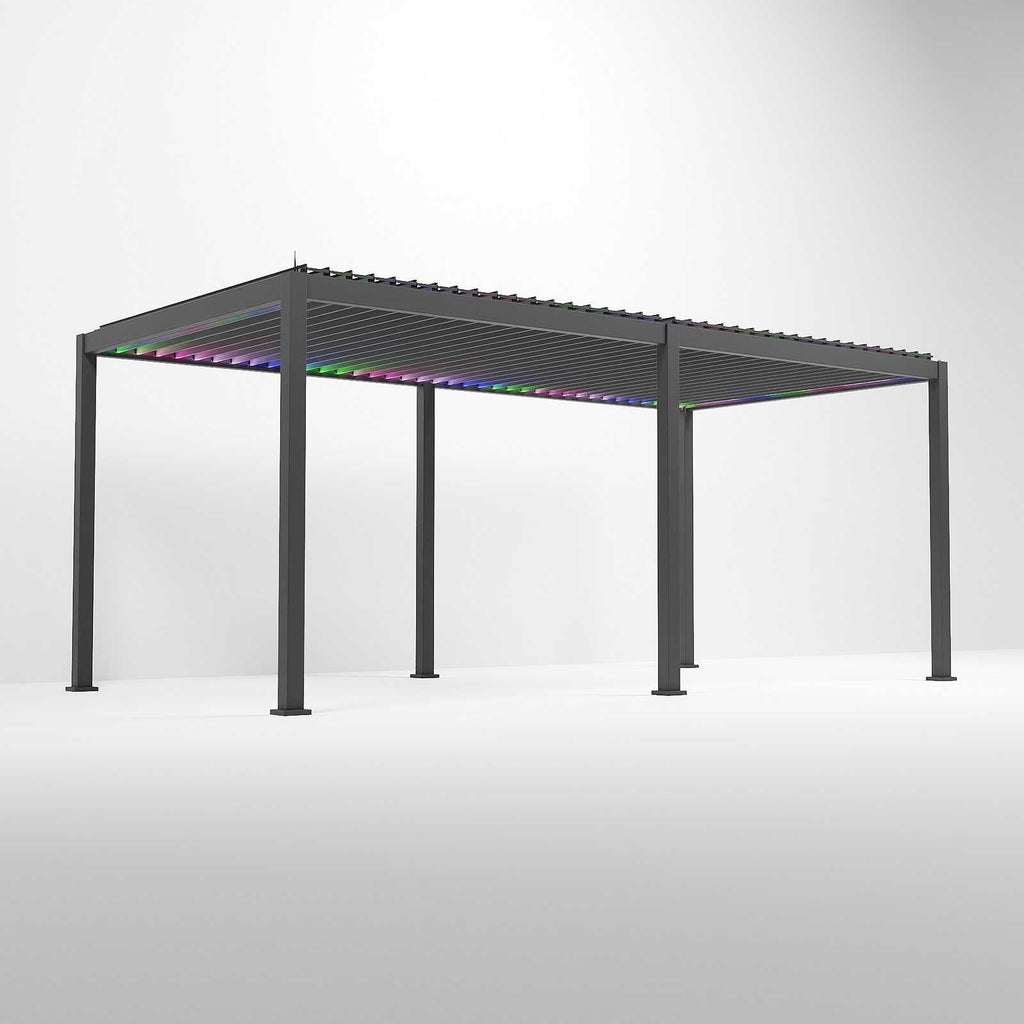 NOVA TITAN PLUS 6m x 3m Rectangular Pergola – Grey (2026 Model)