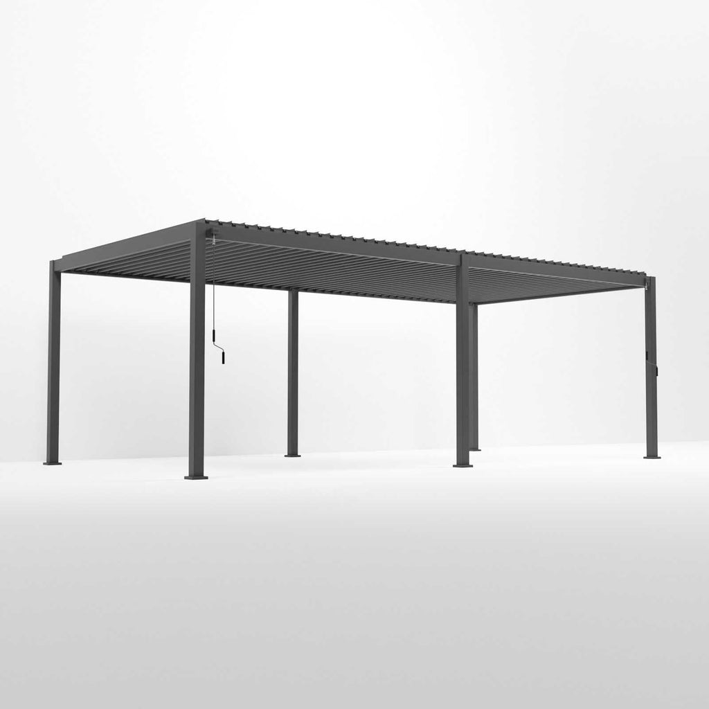 NOVA TITAN 7.2m x 3.6m Rectangular Pergola – Grey (2026 Model)