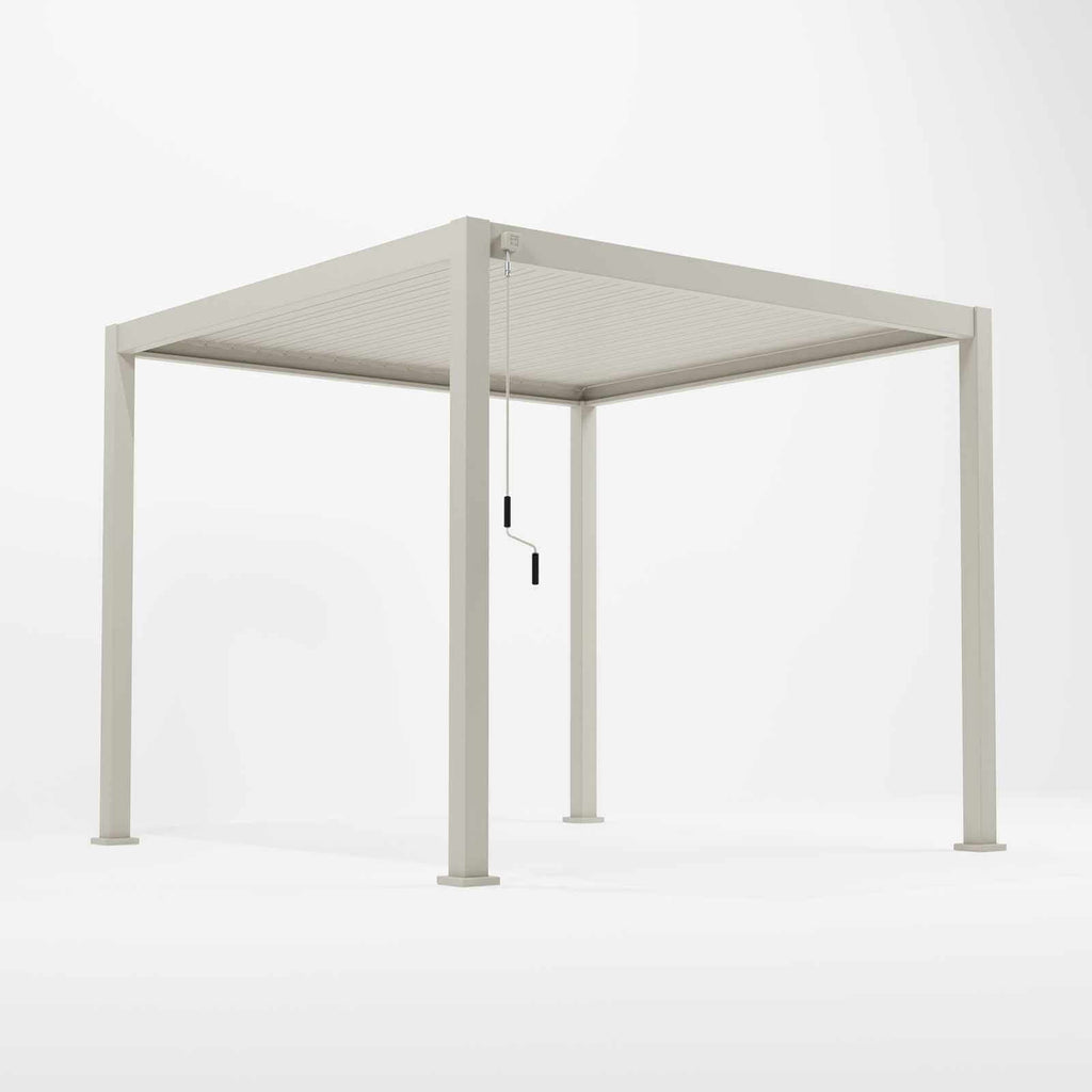 NOVA TITAN Square Pergola 3m x 3m – Pebble (2026 Model)