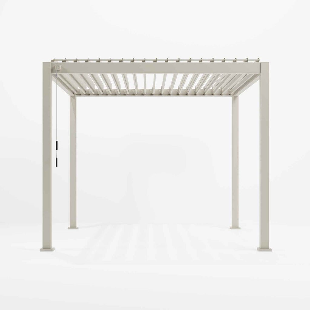 NOVA TITAN Square Pergola 3m x 3m – Pebble (2026 Model)