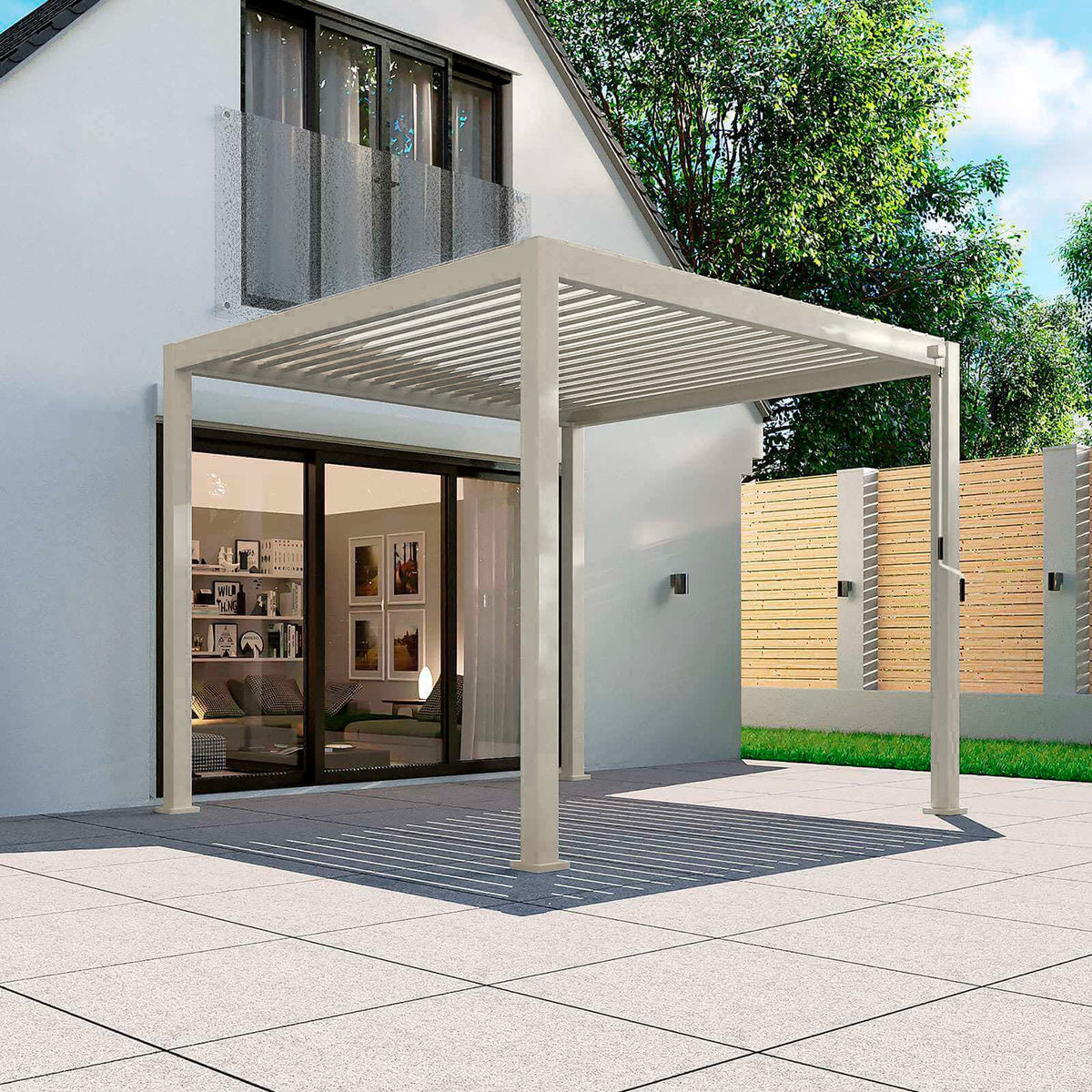 NOVA TITAN 3.6m x 3m Rectangular Pergola – Pebble (2026 Model)