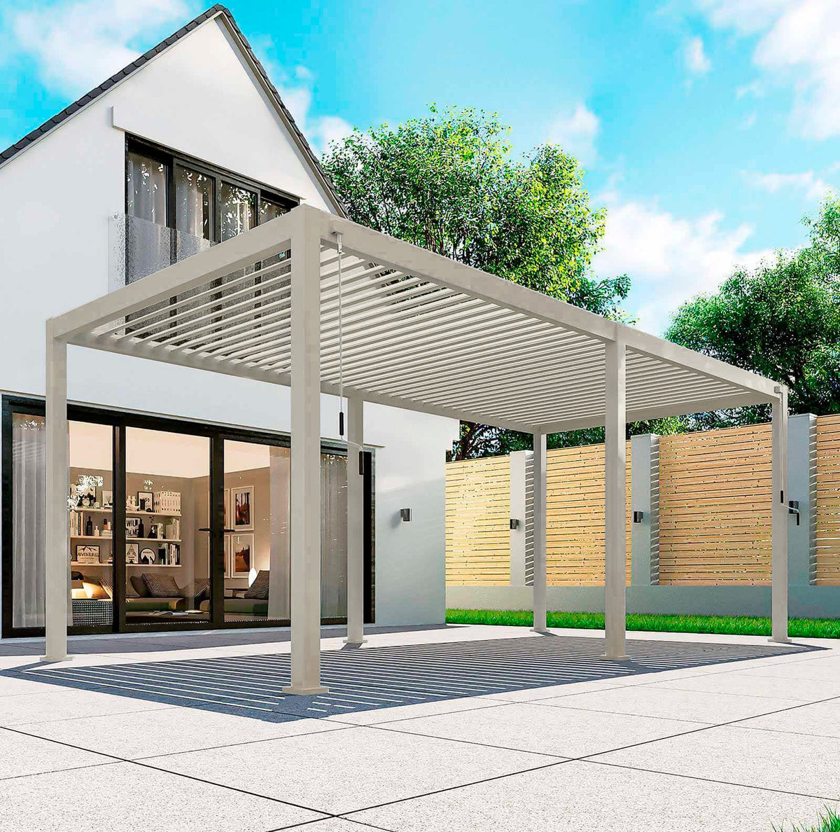 NOVA TITAN 6m x 3m Rectangular Pergola – Pebble (2026 Model)