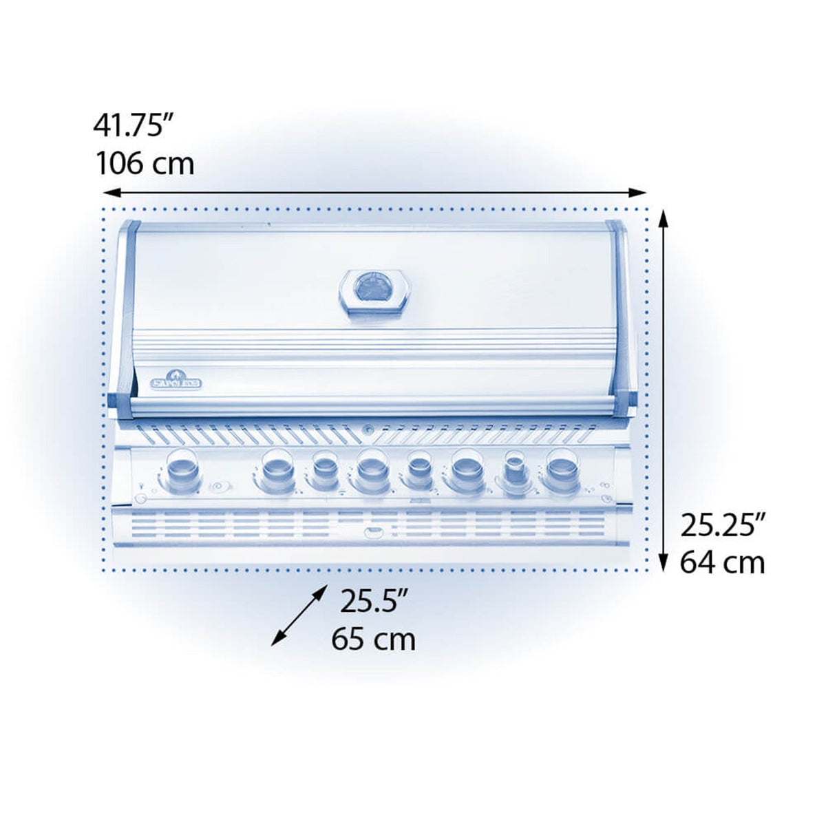 Napoleon Built-in Prestige PRO 665 RB w/ Infared Rear Burner (Stainless Steel) 7-Burner