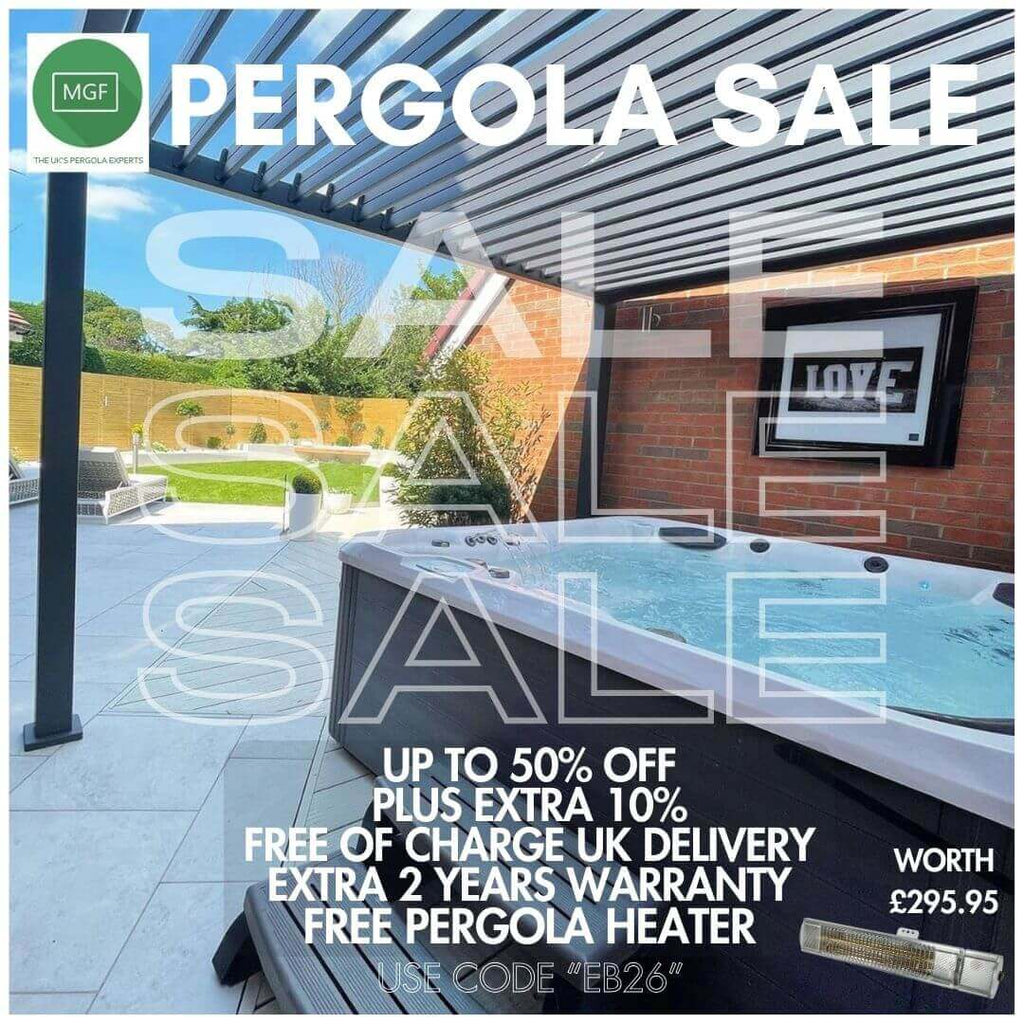 NOVA TITAN 5.3m x 3m Rectangular Pergola – Grey (2026 Model)