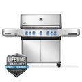 Napoleon Prestige 665 RSIB – Barbecue 7 brûleurs avec brûleurs infrarouges latéral et arrière, acier inoxydable