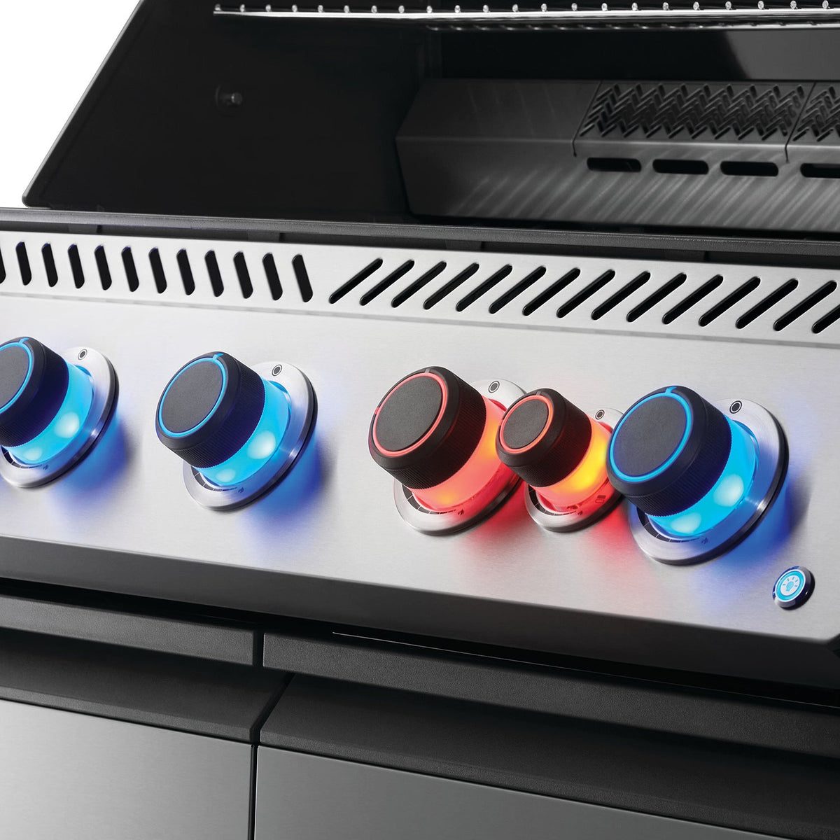 Napoleon Prestige 665 RSIB – Barbecue 7 brûleurs avec brûleurs infrarouges latéral et arrière, acier inoxydable