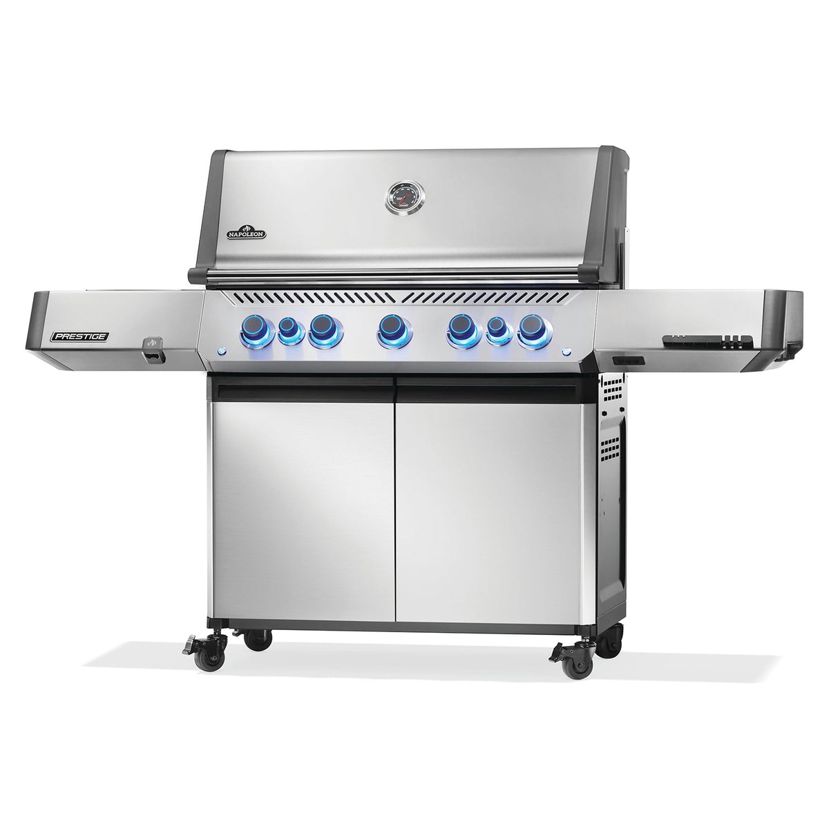 Napoleon Prestige 665 RSIB – Barbecue 7 brûleurs avec brûleurs infrarouges latéral et arrière, acier inoxydable