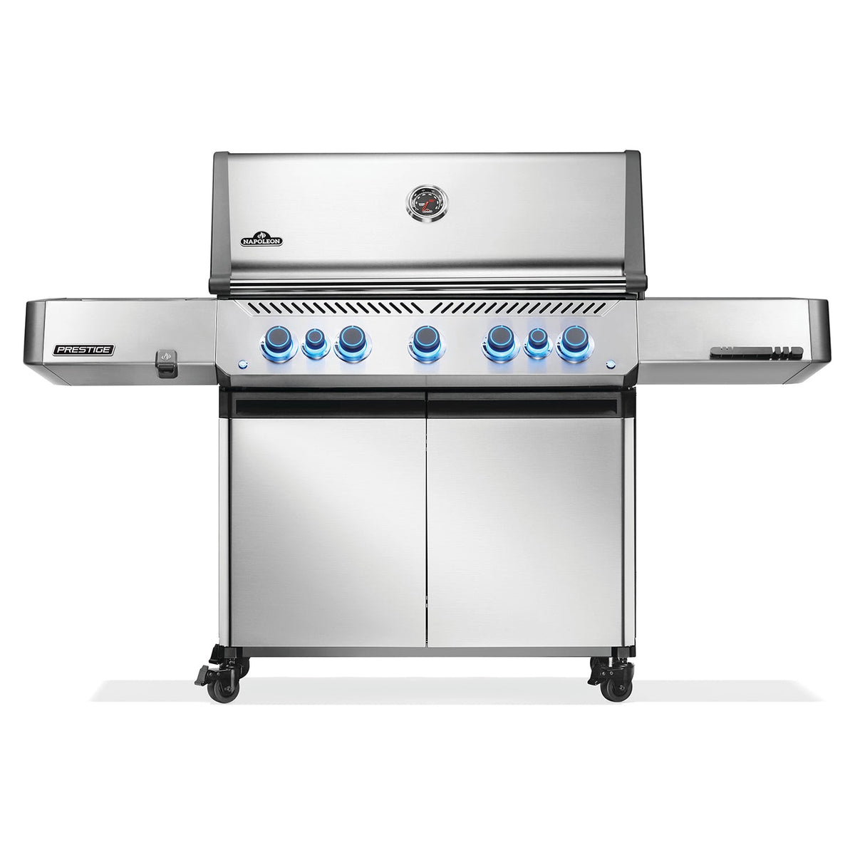 Napoleon Prestige 665 RSIB – Barbecue 7 brûleurs avec brûleurs infrarouges latéral et arrière, acier inoxydable