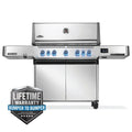 Napoleon Prestige 665 Connected RSIB – Barbecue 7 brûleurs avec brûleurs infrarouges latéral et arrière, acier inoxydable, WiFi & Bluetooth