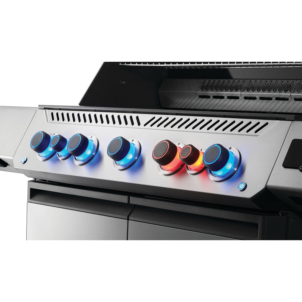 Napoleon Prestige 665 Connected RSIB – Barbecue 7 brûleurs avec brûleurs infrarouges latéral et arrière, acier inoxydable, WiFi & Bluetooth