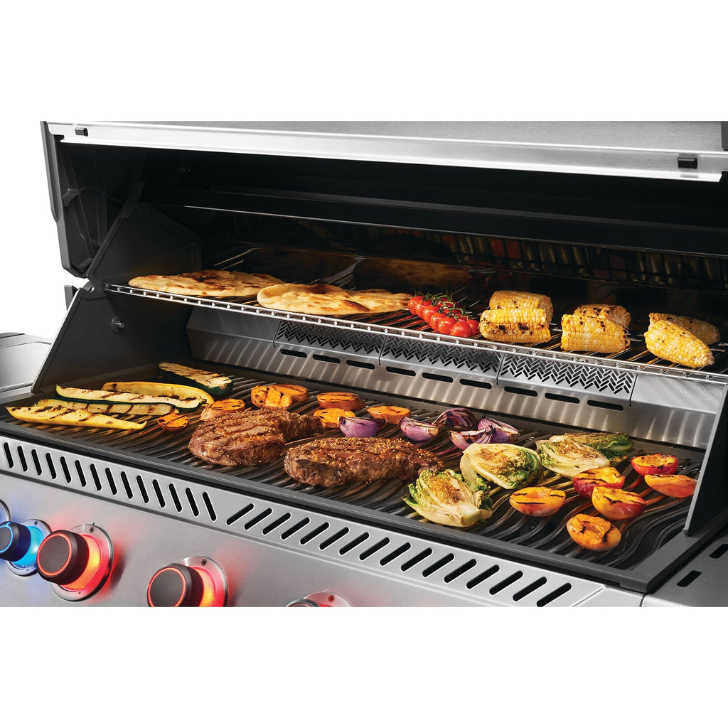 Napoleon Prestige 665 Connected RSIB – Barbecue 7 brûleurs avec brûleurs infrarouges latéral et arrière, acier inoxydable, WiFi & Bluetooth
