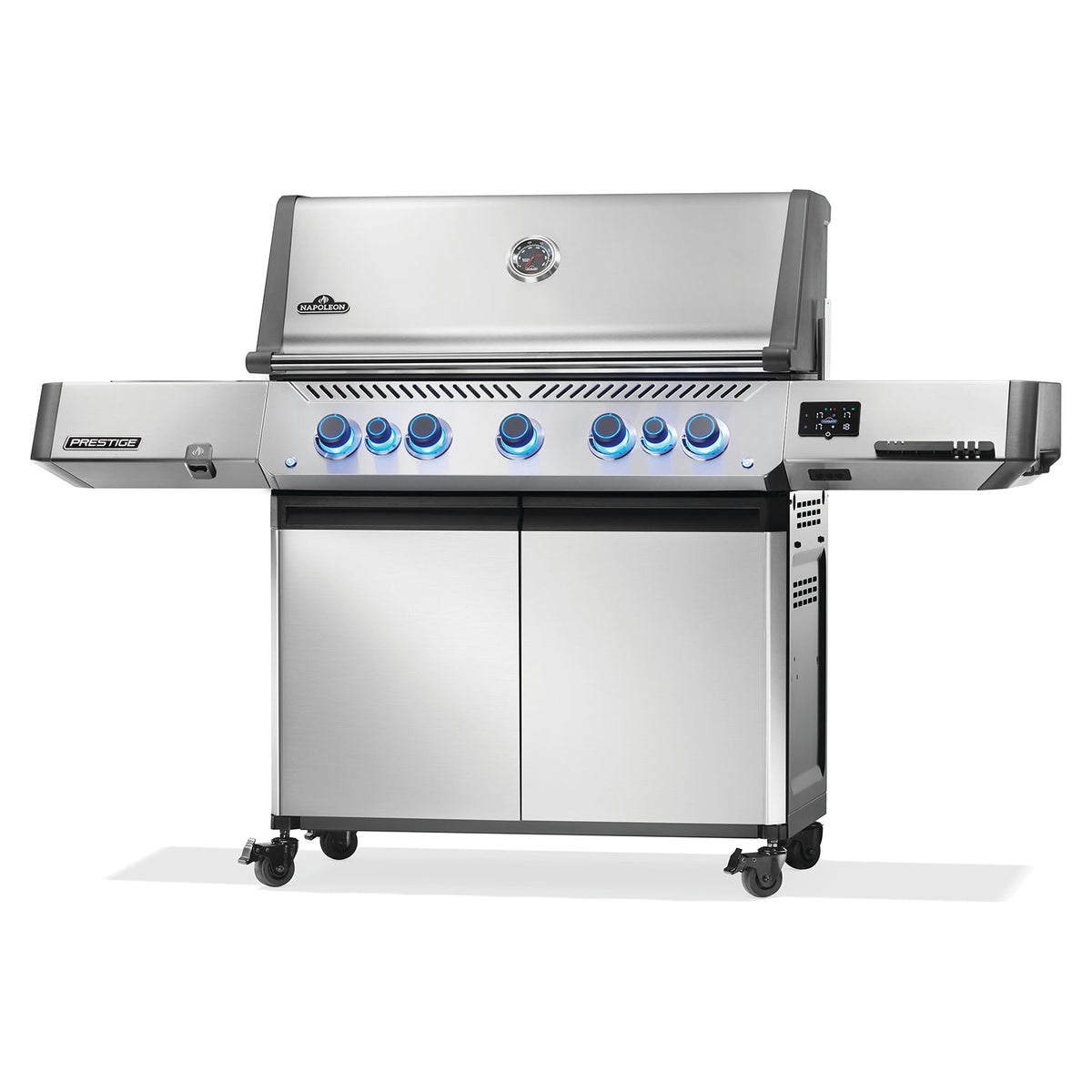 Napoleon Prestige 665 Connected RSIB – Barbecue 7 brûleurs avec brûleurs infrarouges latéral et arrière, acier inoxydable, WiFi & Bluetooth