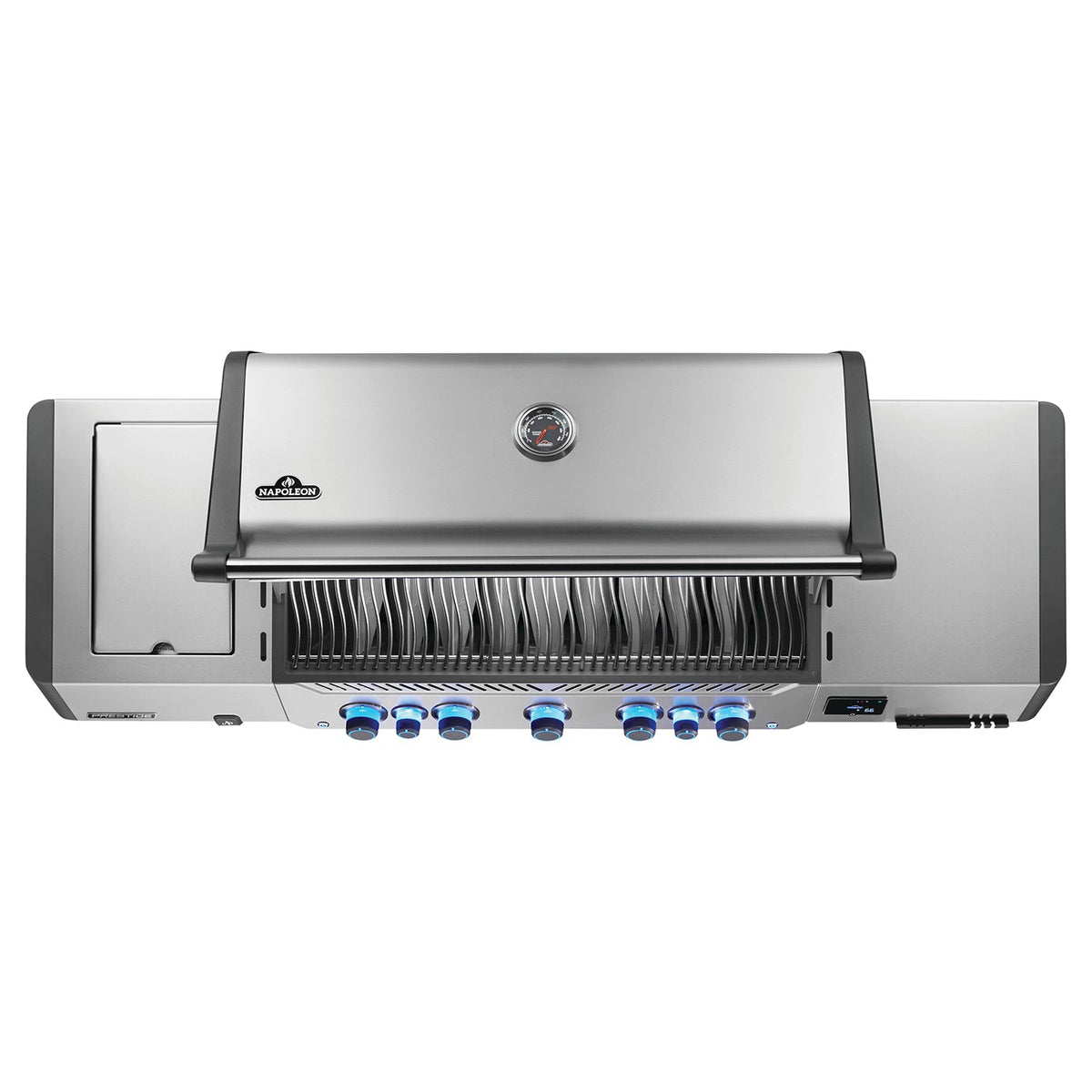 Napoleon Prestige 665 Connected RSIB – Barbecue 7 brûleurs avec brûleurs infrarouges latéral et arrière, acier inoxydable, WiFi & Bluetooth