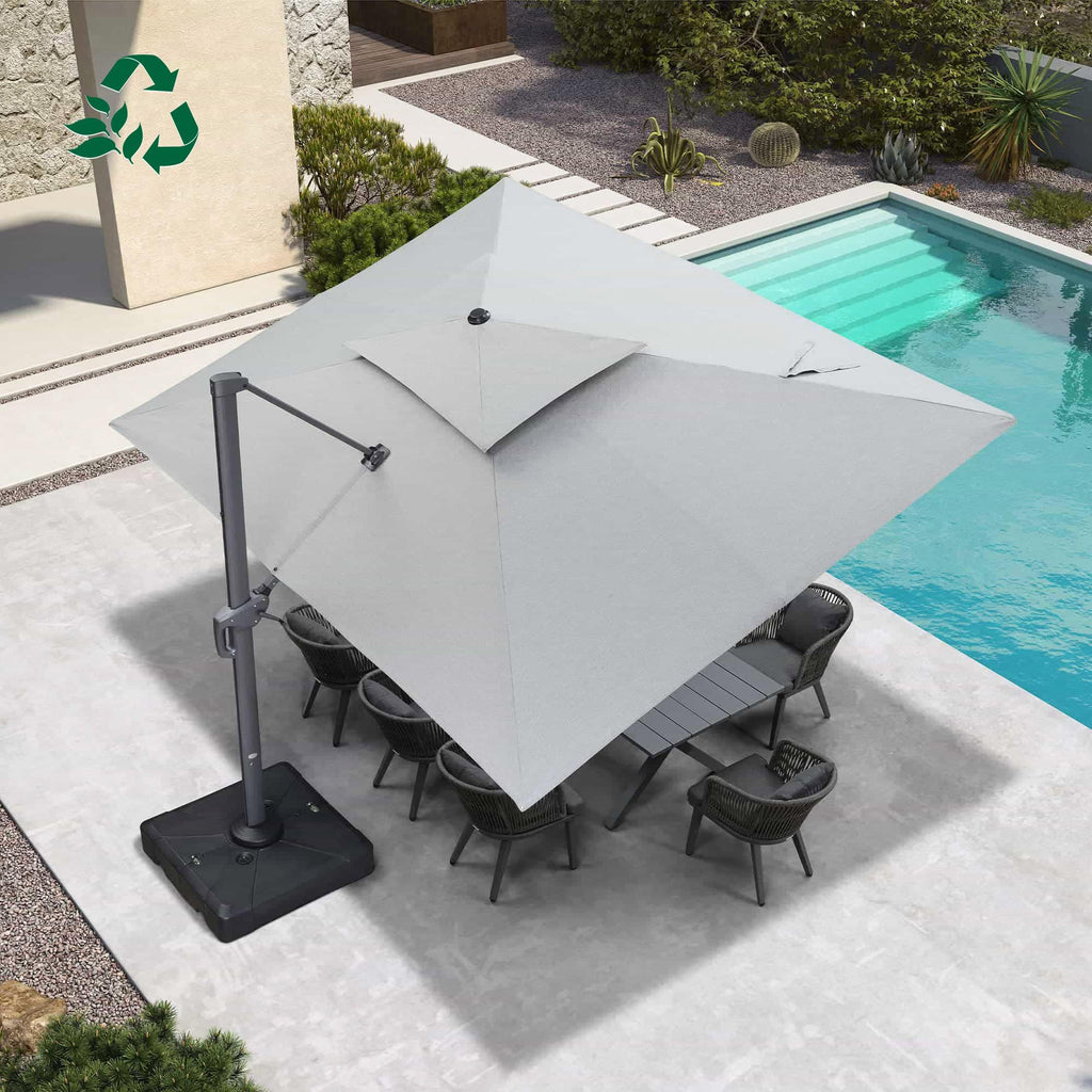 PURPLE LEAF Eco-friendly Fade Resistant Patio Umbrella High Quality Cantilever Umbrella
