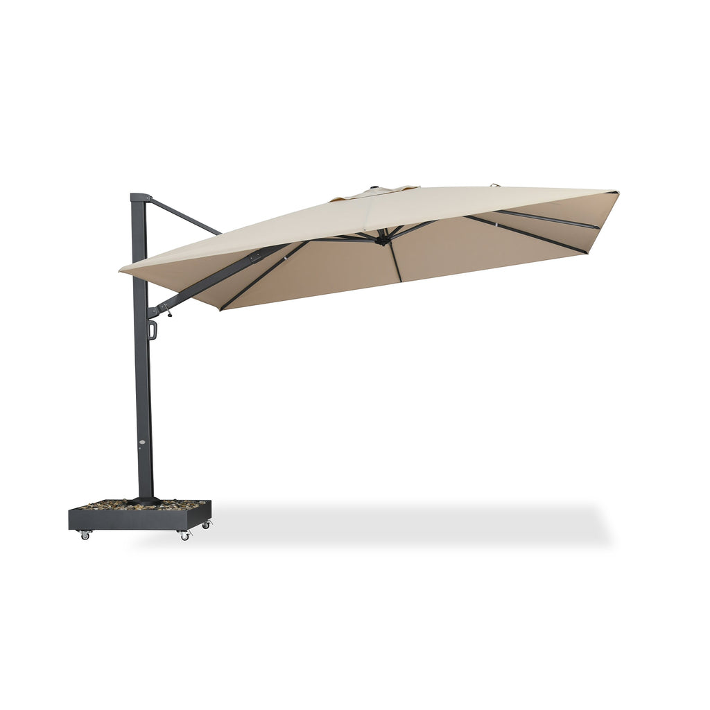 PURPLE LEAF Heavy Duty Cantilever Patio Umbrella Extra Large Outdoor Umbrella for Yard, Garden, Pool