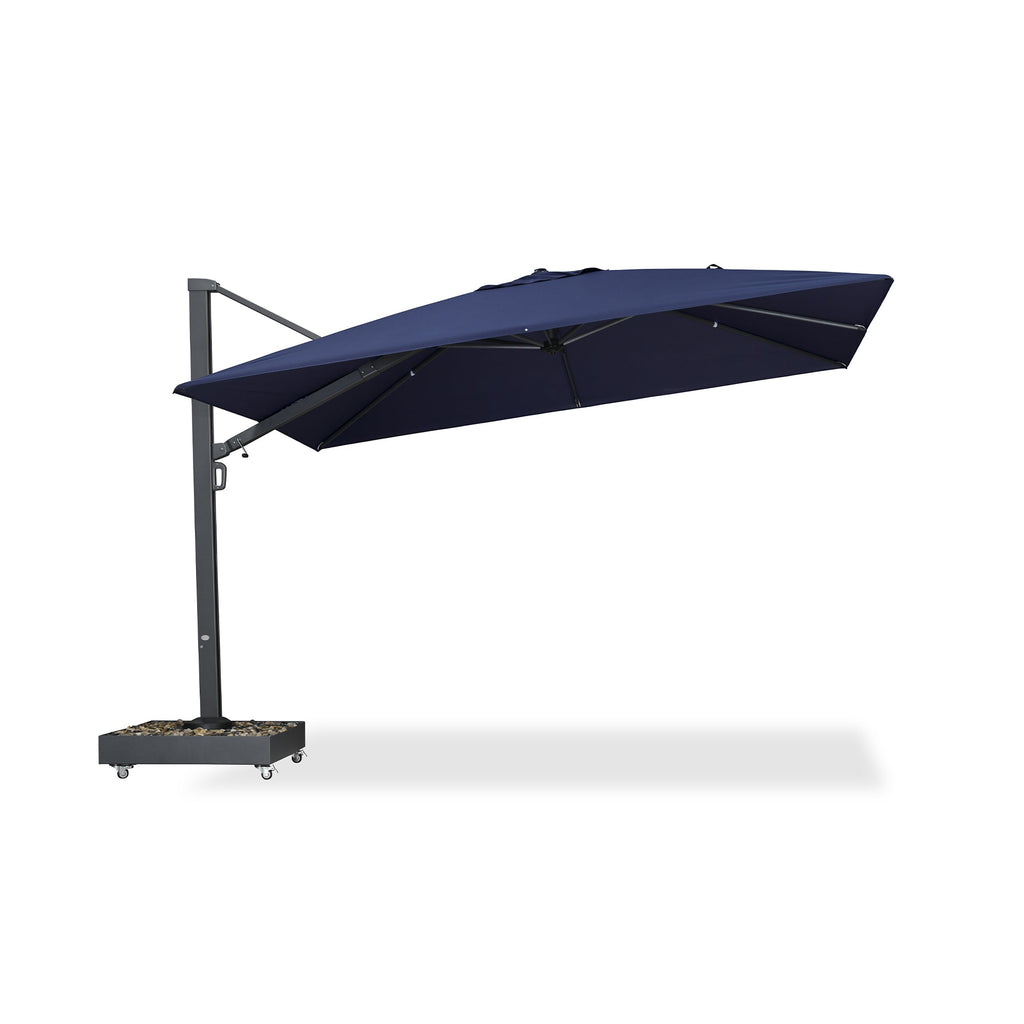 PURPLE LEAF Heavy Duty Cantilever Patio Umbrella Extra Large Outdoor Umbrella for Yard, Garden, Pool