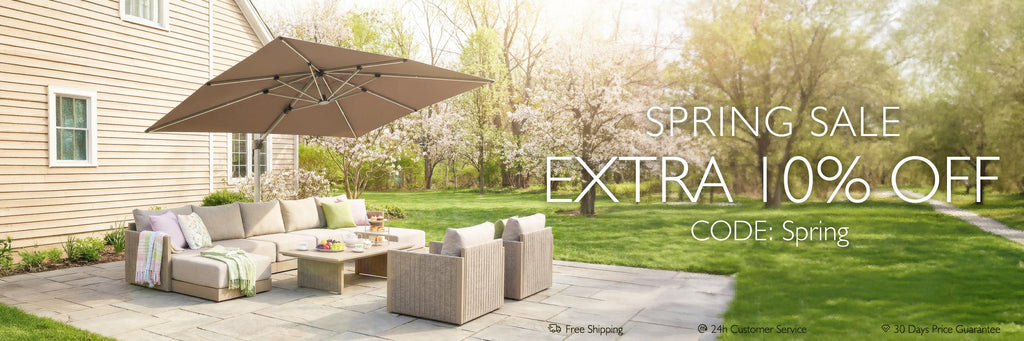 PURPLE LEAF Outdoor Retractable Pergola with Sun Shade Canopy Cover White Patio Metal Shelter for Garden With Curtains