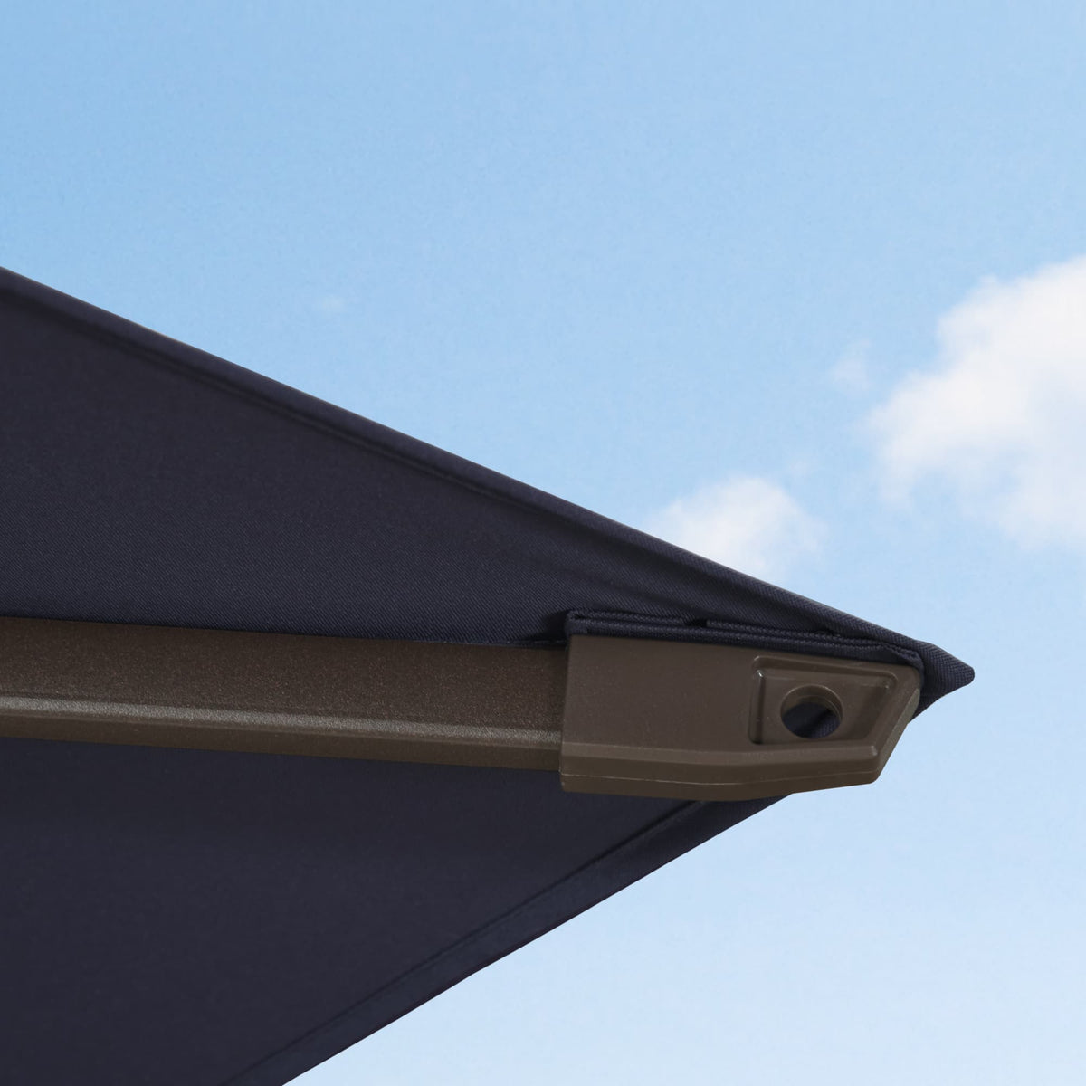 PURPLE LEAF Provence Series Offset Cantilever Patio Umbrella with Bronze Aluminum Frame, Vented Canopy for Deck, Pool and Café
