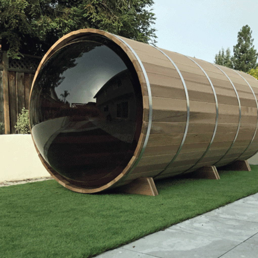 Saunas tonneau en cèdre à vue panoramique